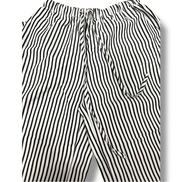SHEIN Women's Casual Striped Wide-Leg Long Pants - Picture 5 of 6